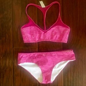 LuLuLemon Sexy & Sweet Pink Sporty Swimsuit sz 4/6